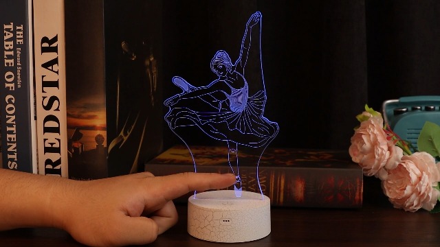 Lampeez Ballet Gifts Kids 3D Ballerina Night Light Ballet Dancer